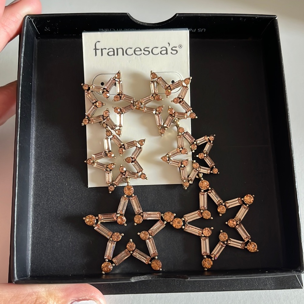 francesca’s star earrings